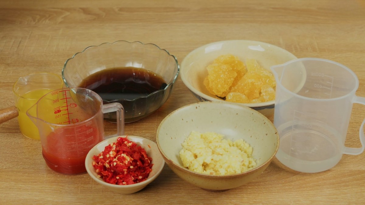 Nguyên liệu món ăn cách làm nước sốt chua ngọt