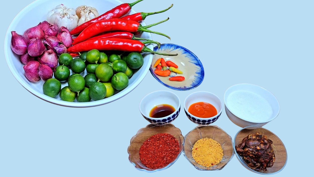Nguyên liệu món ăn cách làm nước sốt thái
