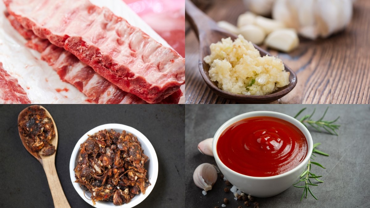 Nguyên liệu món ăn cách làm sườn xào chua ngọt mềm