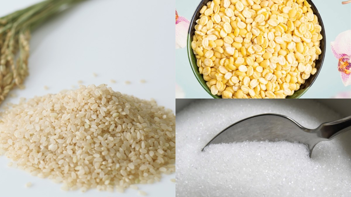 Nguyên liệu món ăn cách nấu xôi đậu xanh nước cốt dừa bằng xửng hấp