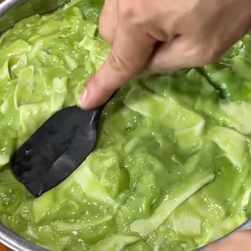 Bước 5 Hấp lớp khoai mì Bánh khoai mì hấp