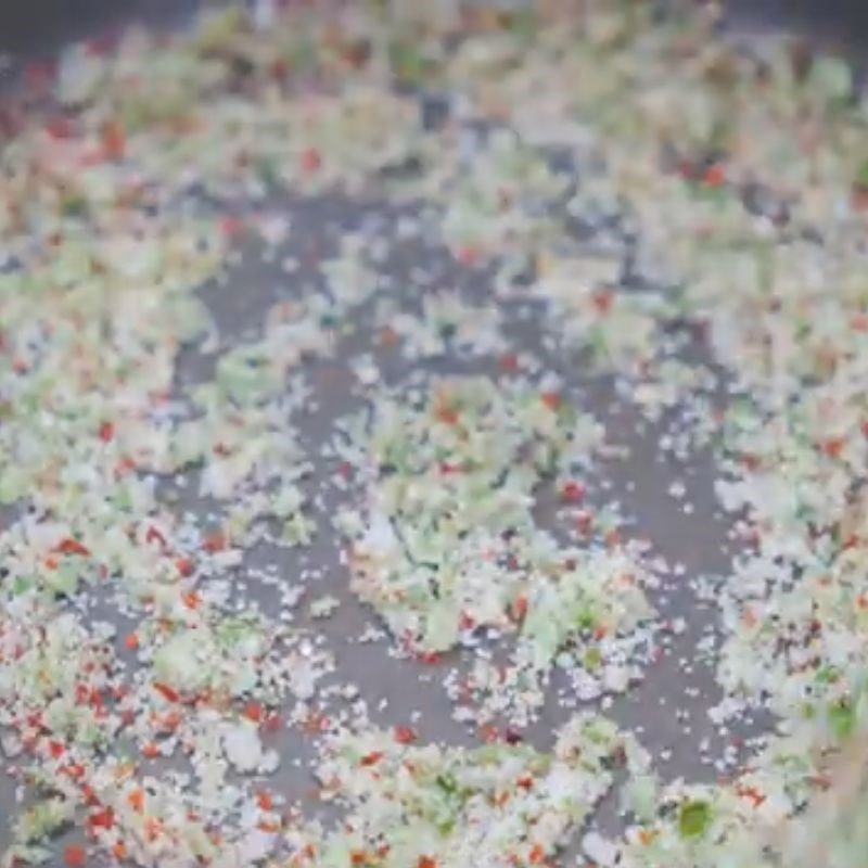 Bước 2 Rang khô hỗn hợp muối tiêu chanh Muối tiêu chanh chấm gà