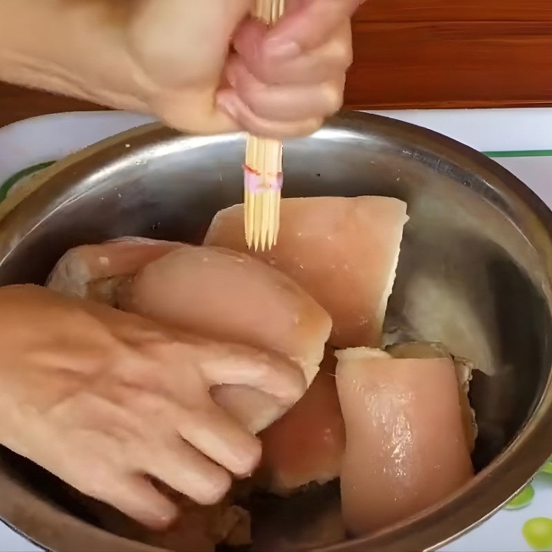 Bước 2 Châm bì Khâu nhục Lạng Sơn