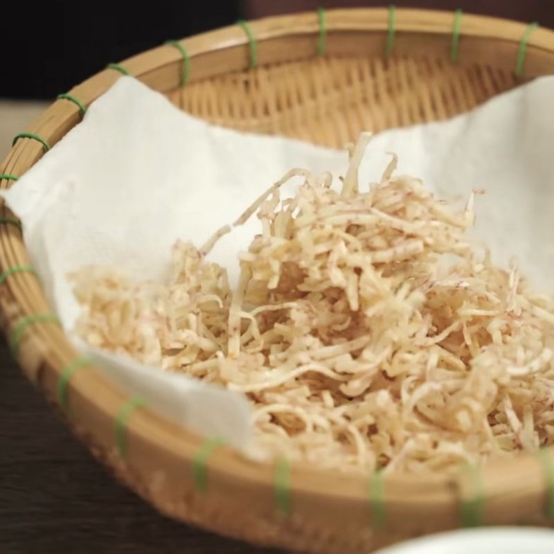 Bước 3 Chiên sơ đậu hũ và khoai môn Chả giò chay khoai môn đậu xanh