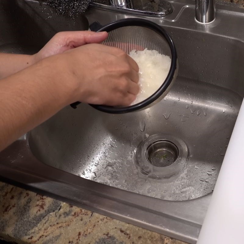 Bước 5 Chuẩn bị củ cải mài Tôm chiên tempura