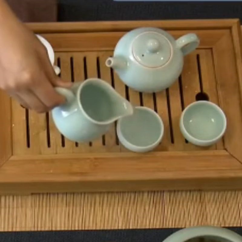 Bước 1 Chuẩn bị dụng cụ và tráng trà Trà ô long