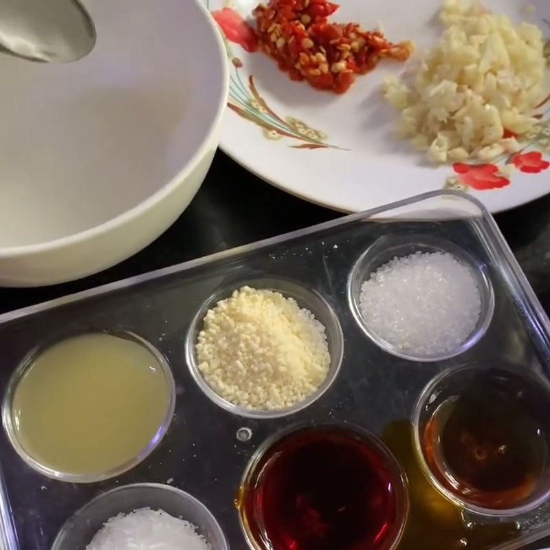 Bước 2 Chuẩn bị gia vị ướp (cách ướp cá tầm nướng nồi chiên không dầu) cá tầm nướng nồi chiên không dầu