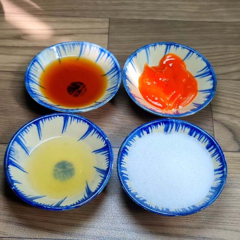 Bước 1 Chuẩn bị nguyên liệu Nước mắm trộn gỏi gà không cay