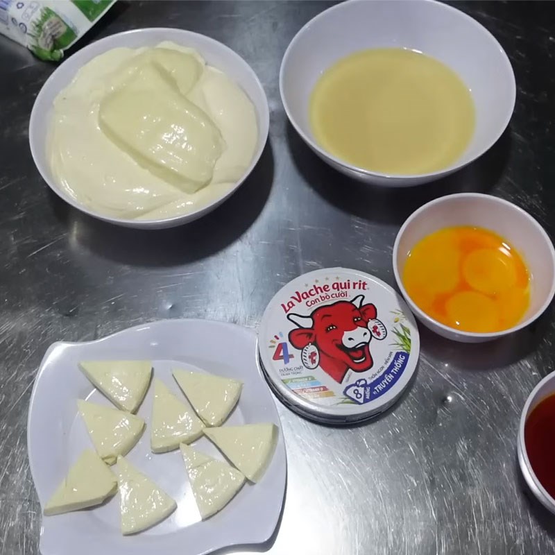 Bước 1 Chuẩn bị nguyên liệu làm sốt phô mai sốt phô mai nướng hàu