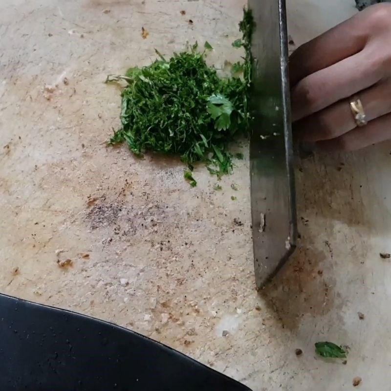 Bước 3 Chuẩn bị nhân tiết canh ngan Tiết canh ngan