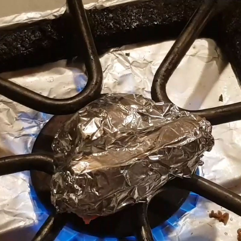 Bước 3 Chuẩn bị rau củ và gia vị nướng phở đuôi bò