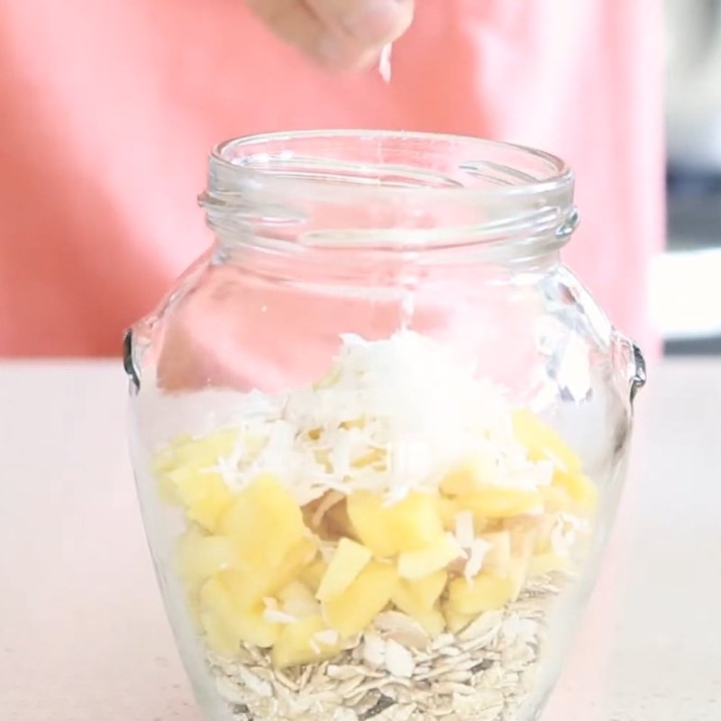 Bước 1 Chuẩn bị sữa chua yến mạch vị mít dừa Sữa chua yến mạch