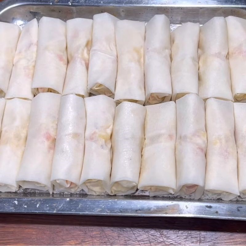 Bước 4 Cuốn chả giò Chả giò hải sản sốt mayonnaise
