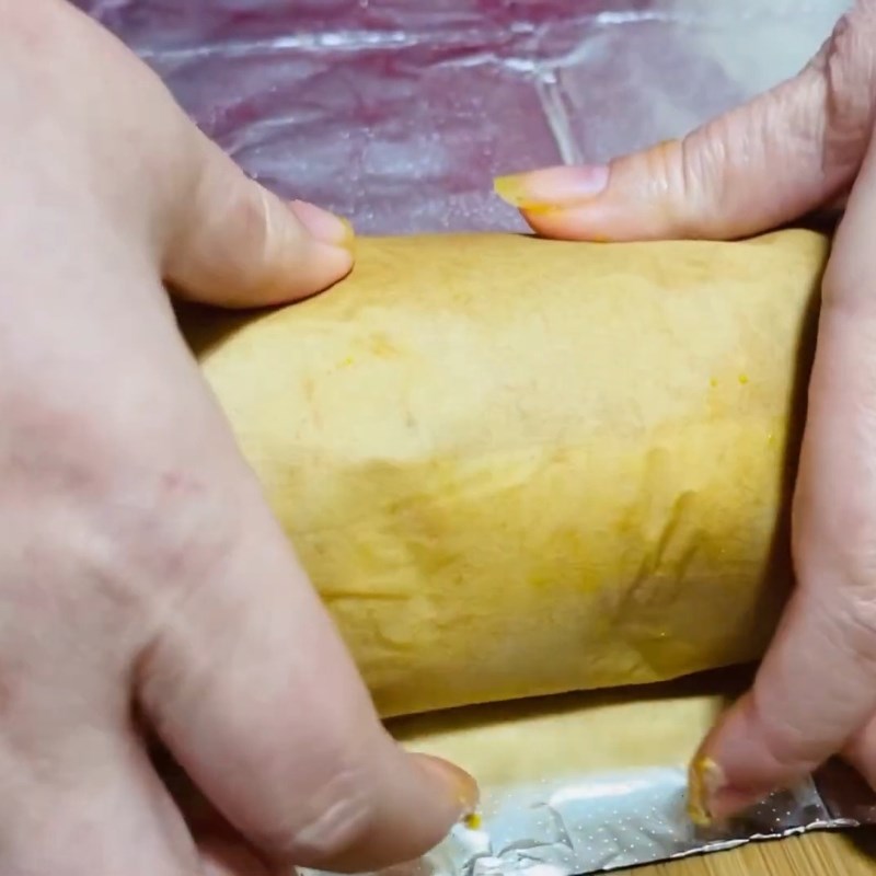 Bước 3 Cuộn và gói giò gà nấm hương Giò gà nấm hương