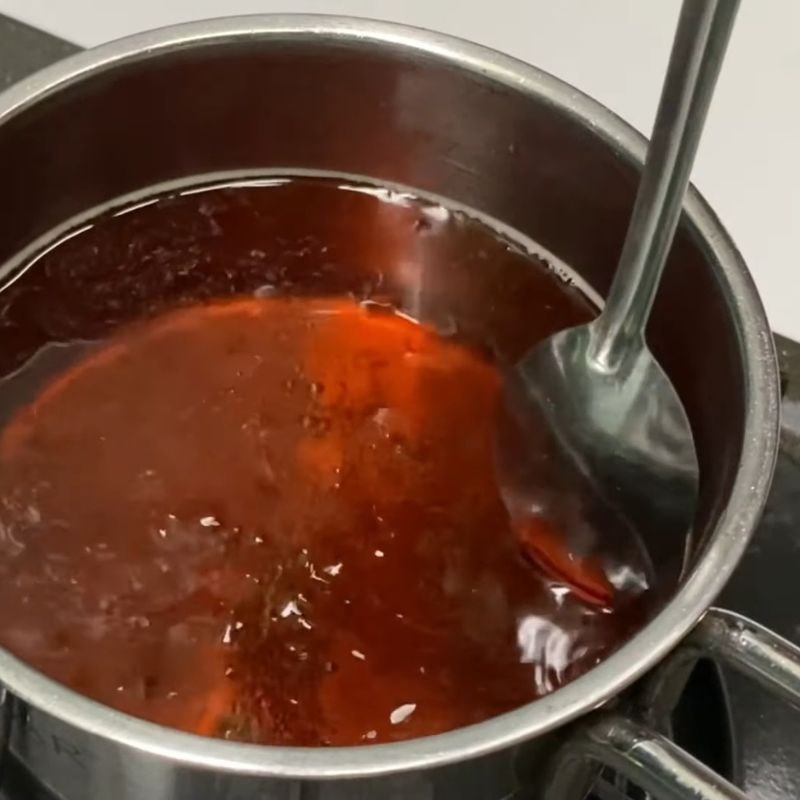 Bước 2 Đun sôi và hớt bọt nước chấm Nước mắm ăn bánh xèo miền Tây