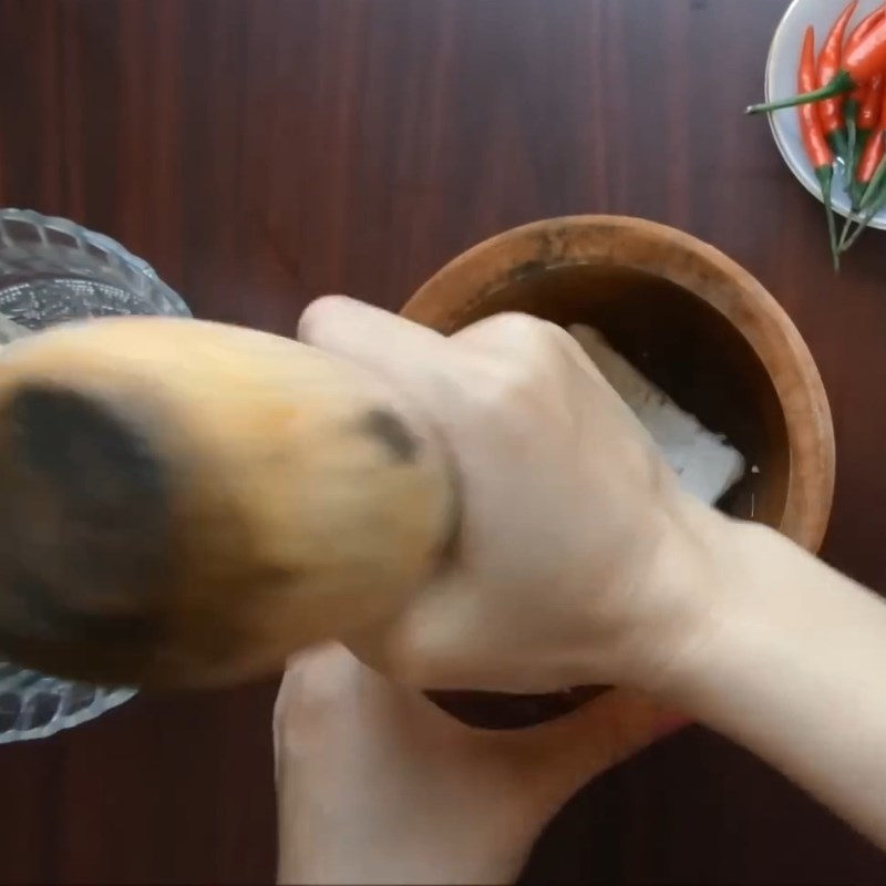 Bước 4 Giã và ướp thịt lợn sấy khô thịt lợn sấy khô