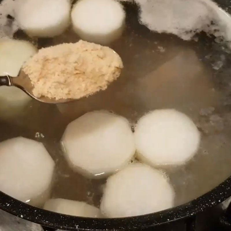 Bước 4 Hầm nước dùng phở và nêm gia vị cơ bản phở đuôi bò