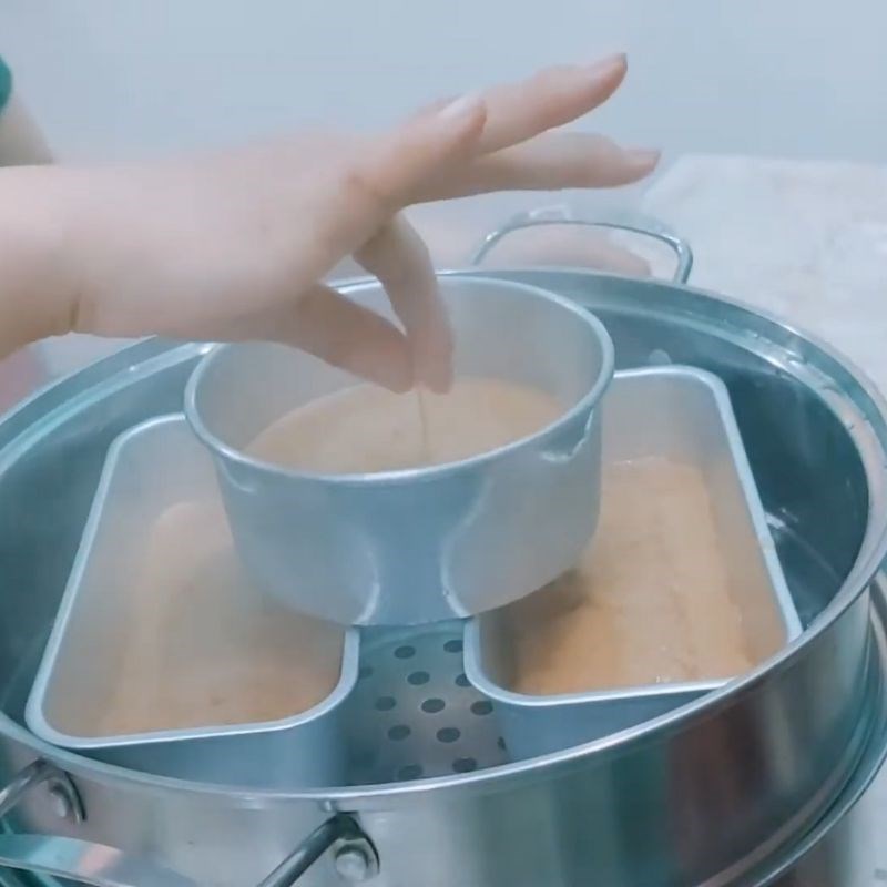 Bước 5 Hấp bánh Bánh bò Cao Bằng