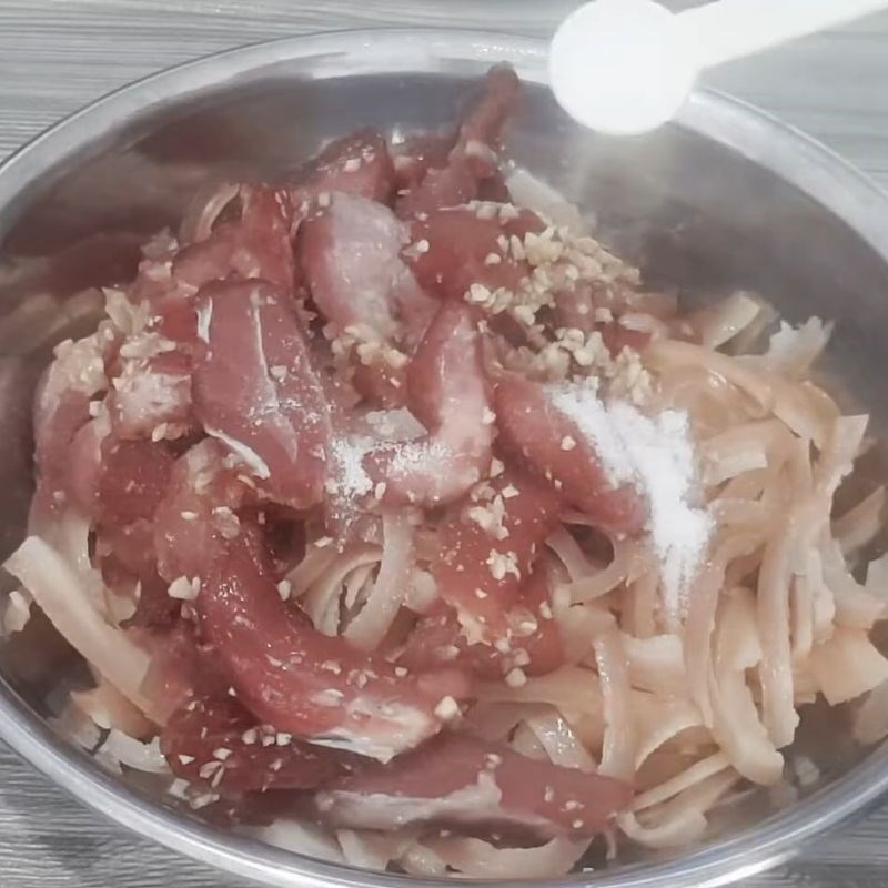 Bước 5 Hấp chín hỗn hợp thịt và da heo Pate thịt heo