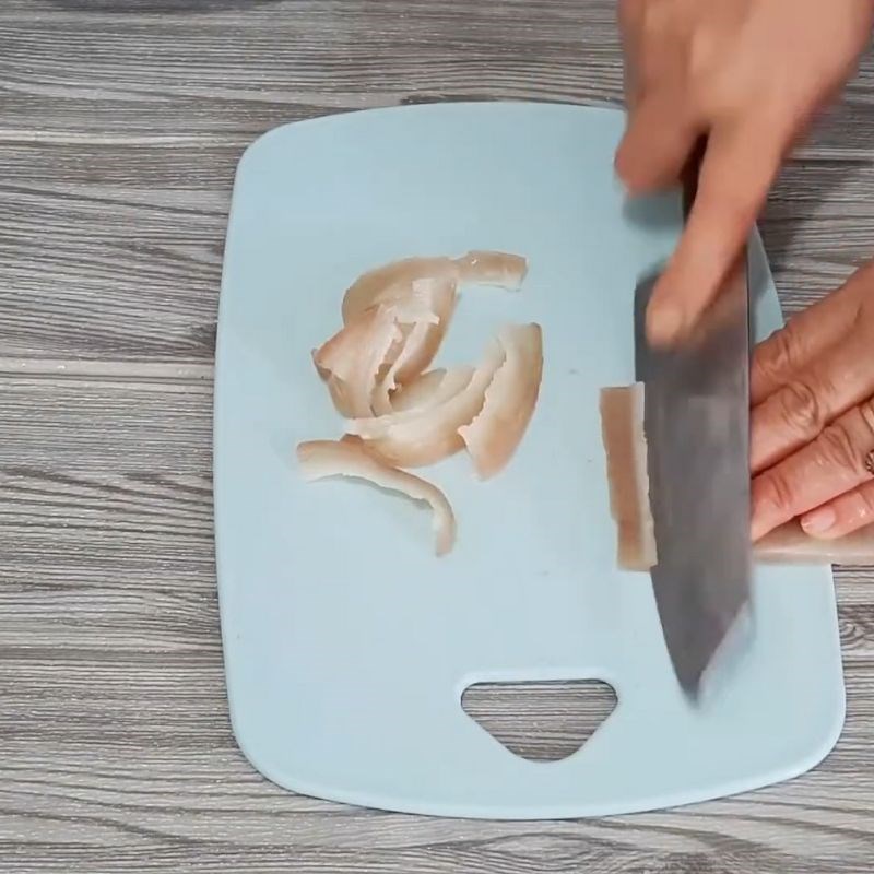 Bước 5 Hấp chín hỗn hợp thịt và da heo Pate thịt heo