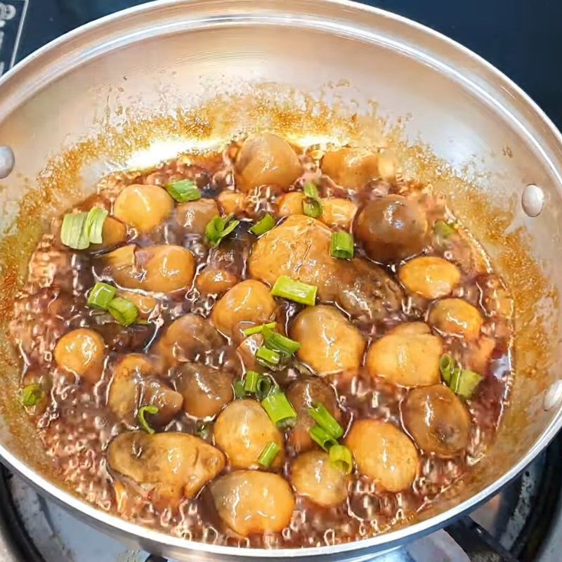 Bước 5 Hoàn thành món nấm rơm kho tiêu nước tương Nấm rơm kho nước tương