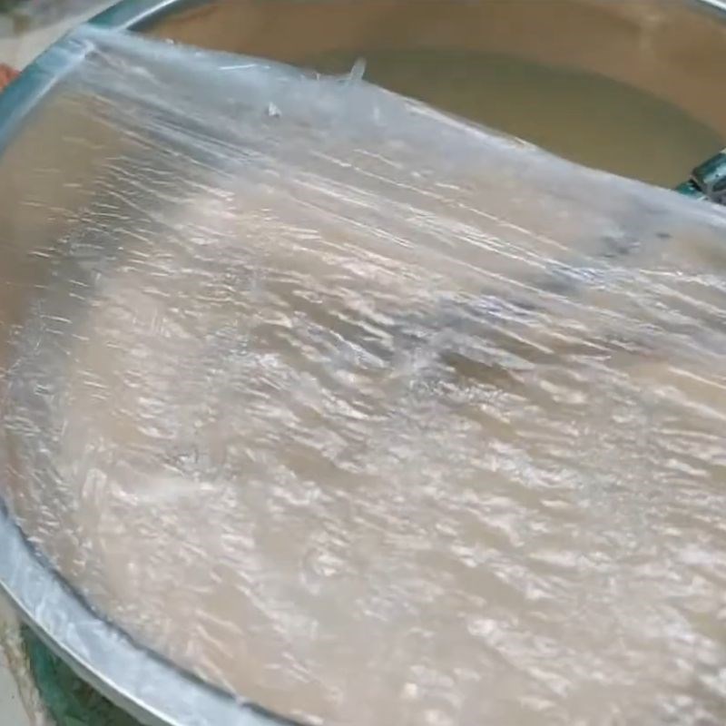 Bước 4 Hoàn thiện bột và chuẩn bị hấp Bánh bò Cao Bằng