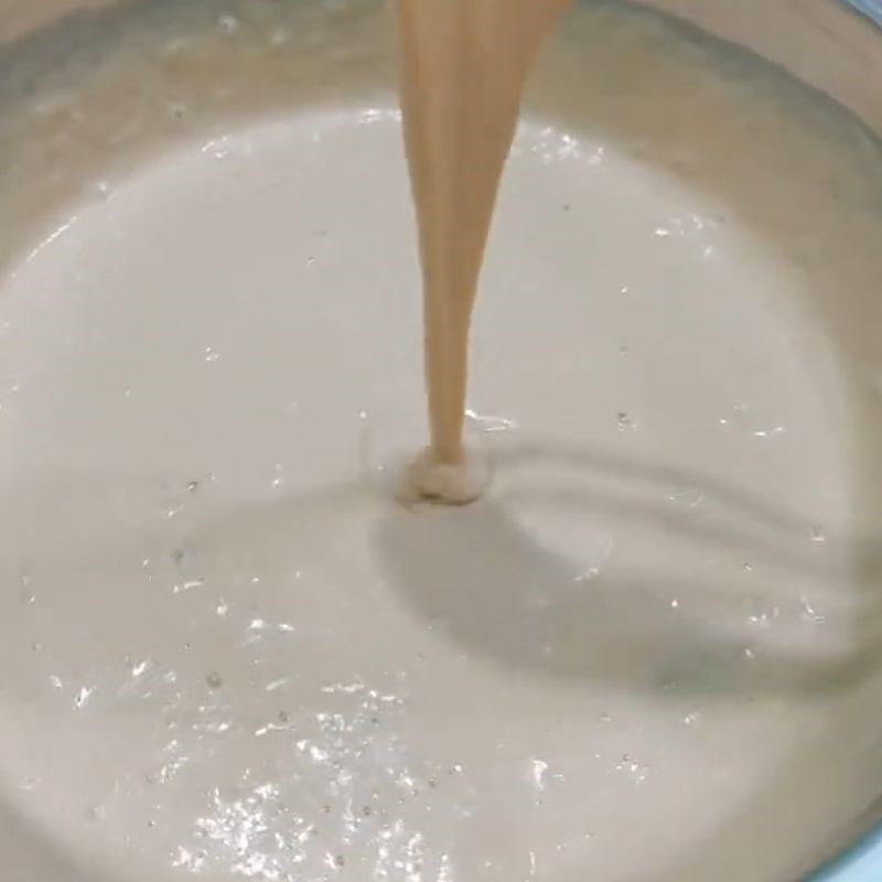 Bước 4 Hoàn thiện bột và chuẩn bị hấp Bánh bò Cao Bằng