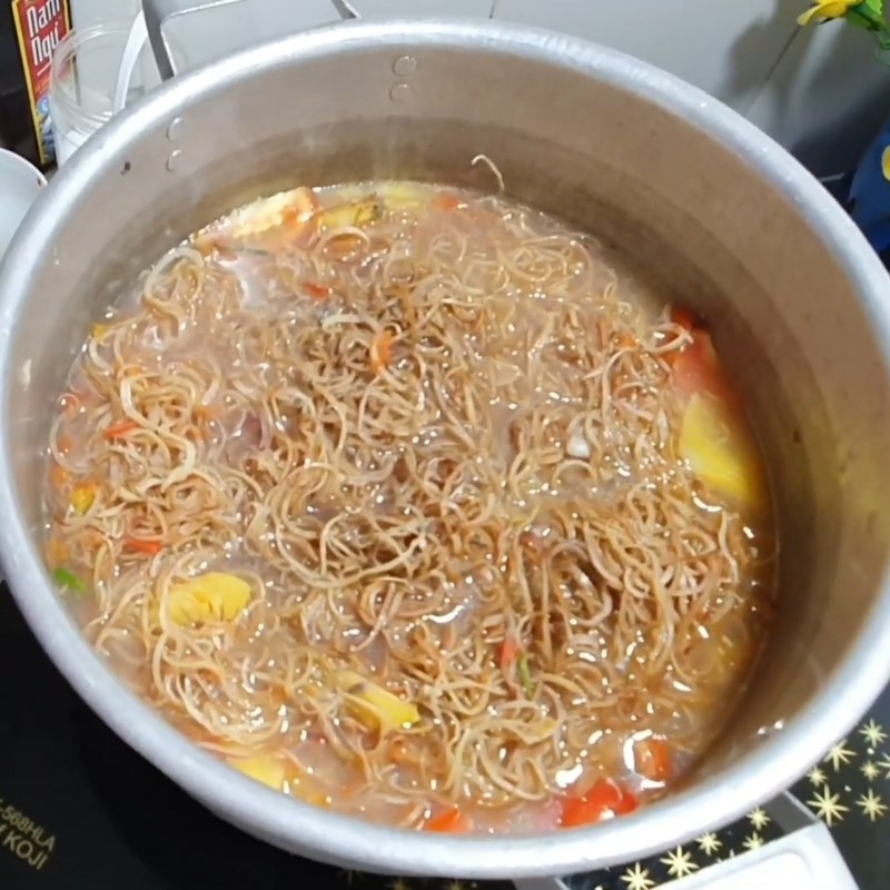 Bước 5 Hoàn thiện món ăn Canh cá nấu hoa chuối