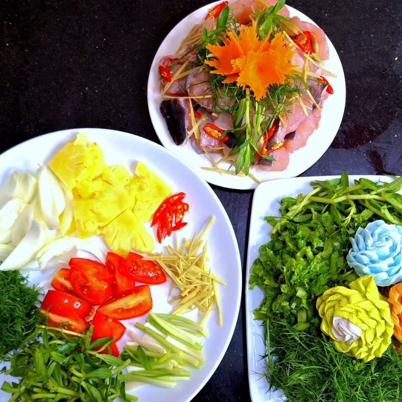 Bước 4 Hoàn thiện nồi lẩu và thưởng thức Cá lăng nấu mẻ