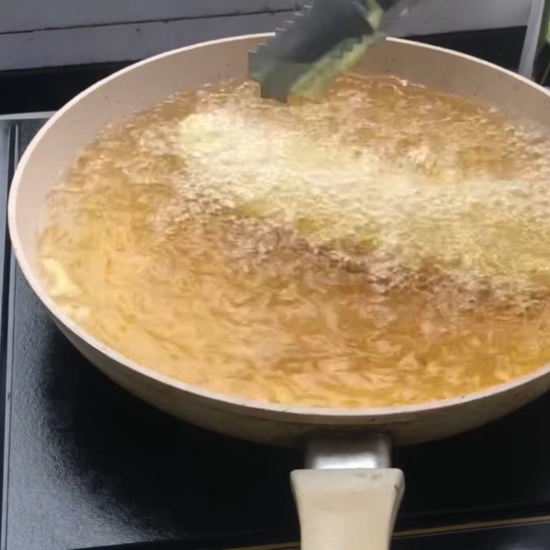 Bước 3 Kỹ thuật chiên bánh chuối giòn lâu lần 1 Bột chiên chuối giòn lâu