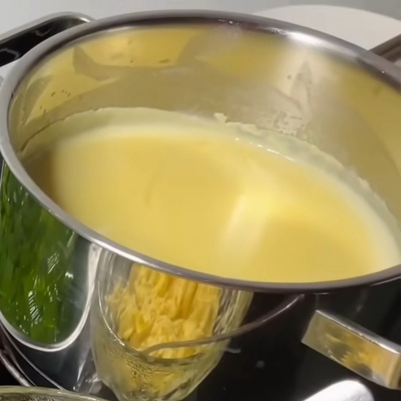 Bước 3 Làm lạnh và tạo độ sánh Nước cốt chè Thái