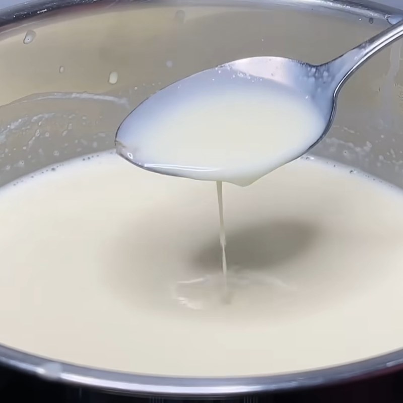 Bước 3 Làm lạnh và tạo độ sánh Nước cốt chè Thái