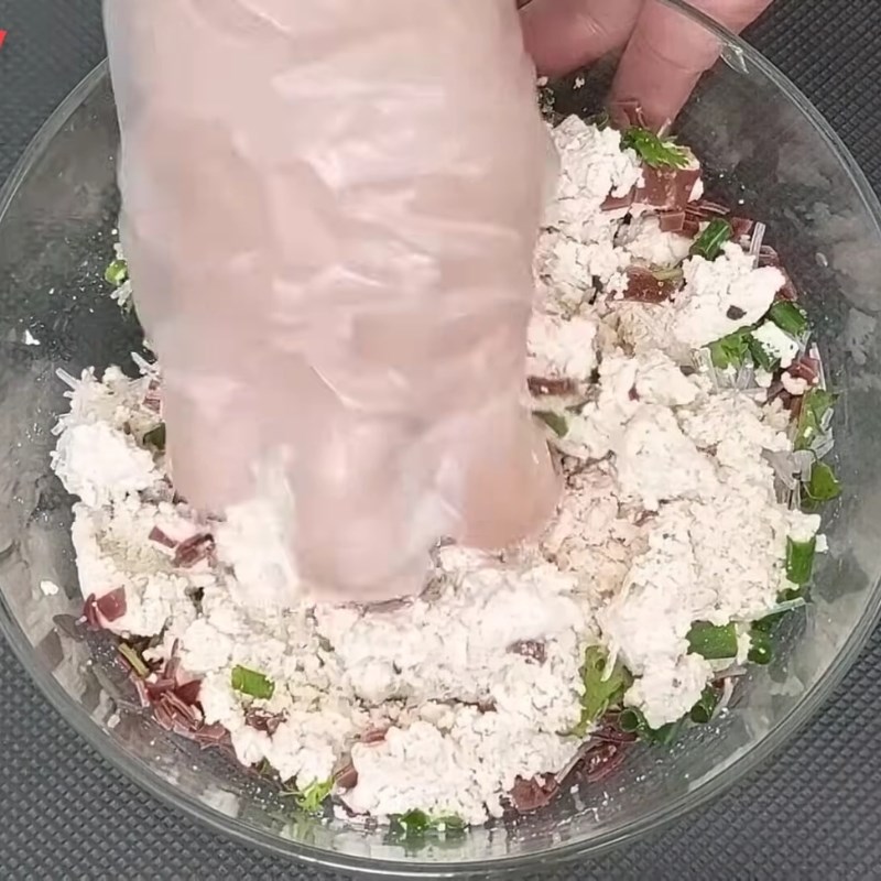 Bước 2 Làm nhân đậu phụ Khổ qua hầm chay