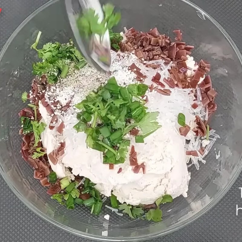 Bước 2 Làm nhân đậu phụ Khổ qua hầm chay