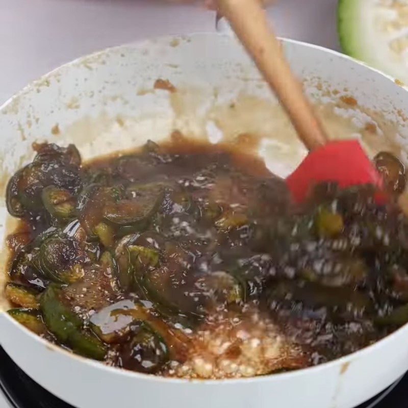 Bước 2 Làm sốt bí đao tươi Nước bí đao