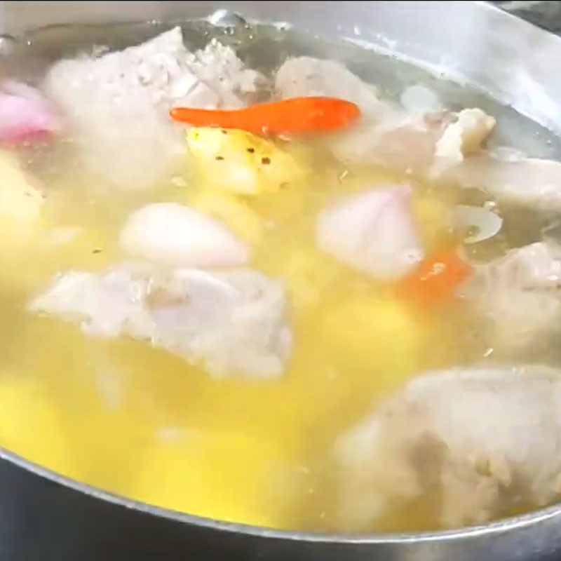 Bước 4 Nấu canh khoai lang Canh khoai lang