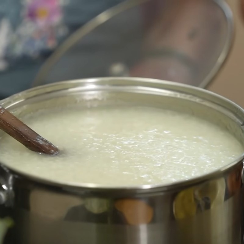 Bước 3 Nấu cháo Cháo gà miền Bắc