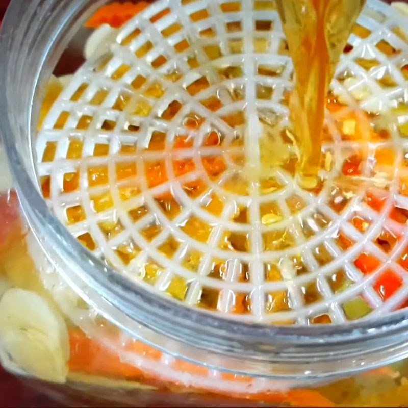 Bước 5 Nấu lại nước ngâm để bảo quản lâu hơn Đu đủ ngâm nước mắm