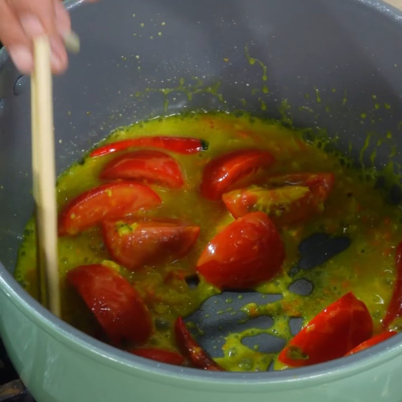 Bước 4 Nấu nước dùng canh cá dọc mùng nấu mẻ Canh chua dọc mùng cá mẻ
