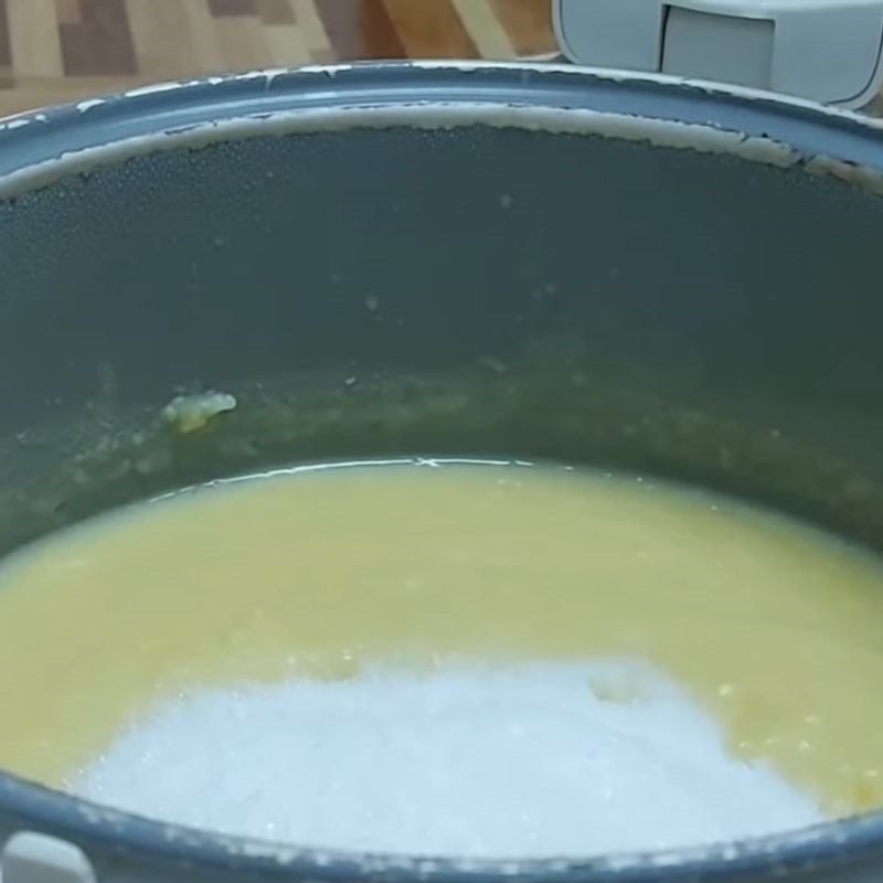 Bước 4 Nêm đường và tạo hương thơm Chè đậu xanh đánh bằng nồi cơm điện