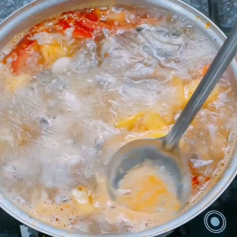 Bước 3 Nêm nếm gia vị cho nước lẩu Lẩu ếch chua cay