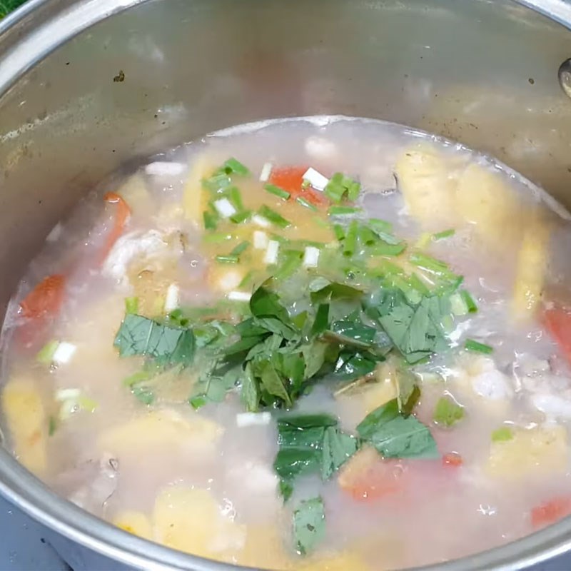 Bước 4 Nêm nếm và hoàn thiện món canh canh chua hàu sữa