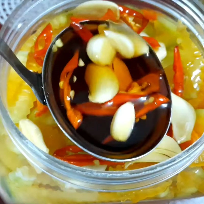 Bước 4 Ngâm đu đủ với nước mắm đường Đu đủ ngâm nước mắm