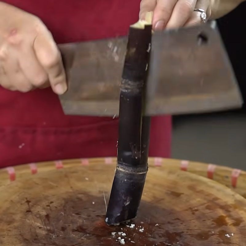 Bước 3 Nướng bí đao và mía tăng hương vị đặc trưng Trà bí đao tươi