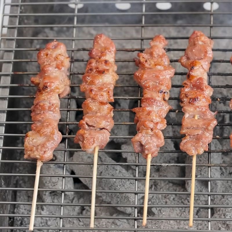 Bước 7 Nướng thịt Bún trộn thịt nướng