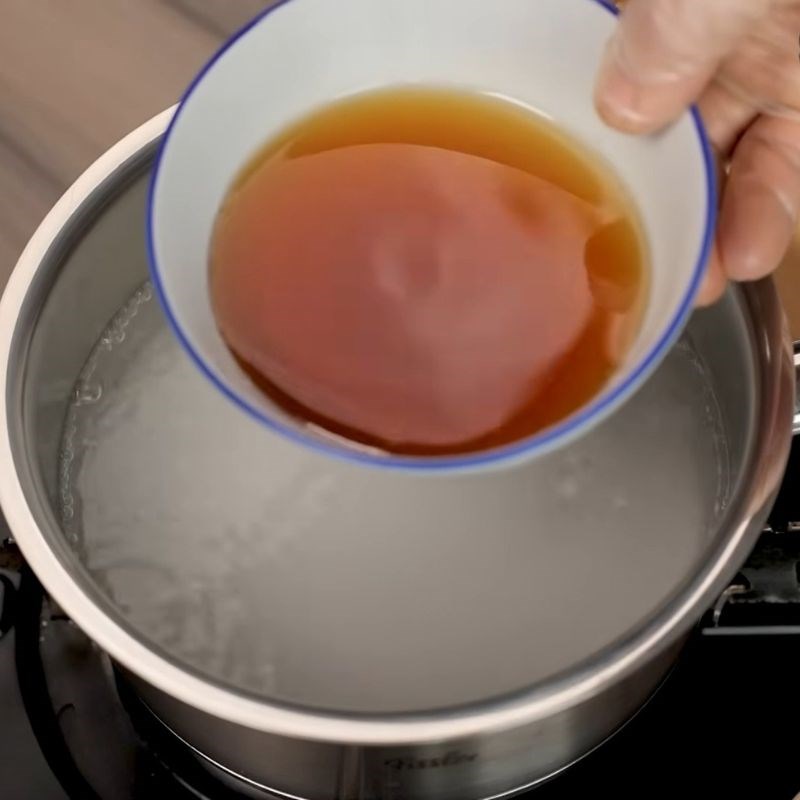 Bước 5 Pha nước mắm chua ngọt Bún trộn thịt nướng