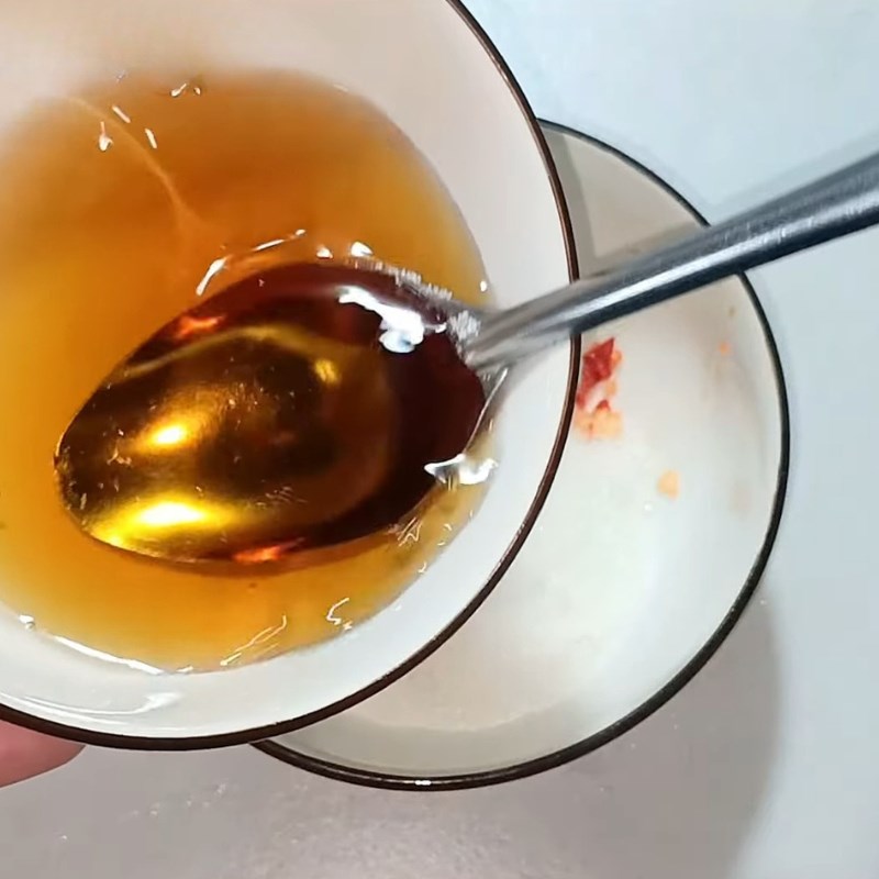 Bước 4 Pha nước mắm trộn gỏi Gỏi bò rau muống