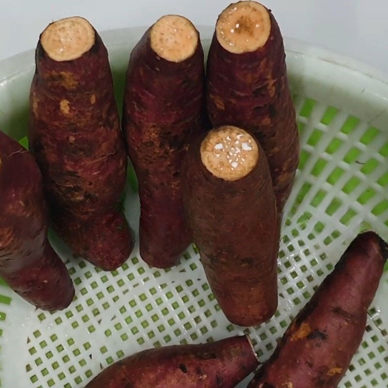 Bước 2 Sơ chế khoai lang mật Khoai lang mật nướng
