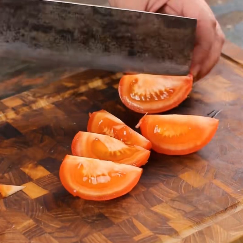 Bước 1 Sơ chế nguyên liệu Dẻ sườn bò nấu dưa chua