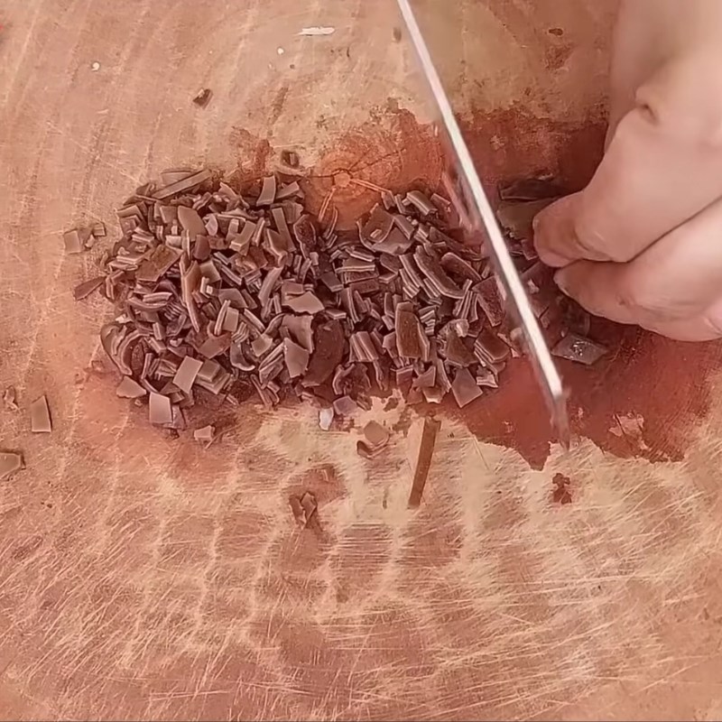 Bước 1 Sơ chế rau củ để nhồi nhân Khổ qua hầm chay